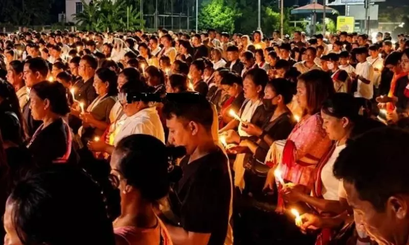 Manipur: कांगला गेट पर कैंडललाइट मार्च, मारे गए छह नागाओं के लिए न्याय की मांग