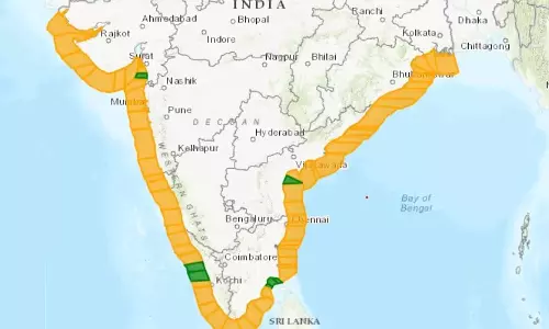 बंगाल की खाड़ी में बना डिप्रेशन, आंध्र प्रदेश के तटीय इलाकों में अलर्ट बंगाल की खाड़ी में बना डिप्रेशन, आंध्र प्रदेश के तटीय इलाकों में अलर्ट