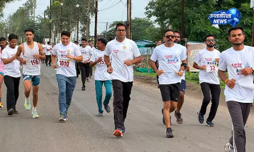 नशा-मुक्त समाज के संदेश के साथ निकली जागरूकता मैराथन