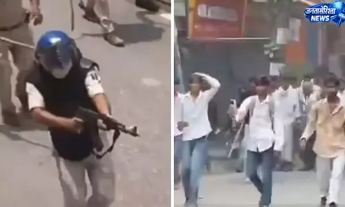 सिवान में छात्रों के प्रदर्शन के दौरान AK-47 लहराने वाले पुलिसकर्मियों पर कार्रवाई
