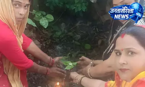 गणेश कॉलोनी में जमीन से निकली शिवलिंग रूपी प्राकृतिक शिला