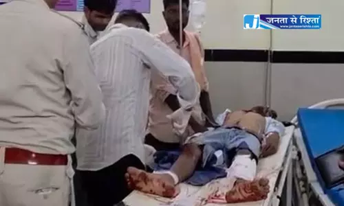 थार चालक ने बाइक को घसीटा, युवक की हालत नाजुक