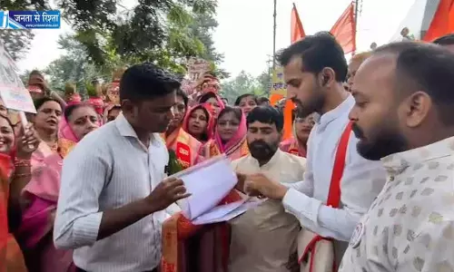 जगदलपुर में गौ सम्मान आह्वान अभियान के तहत निकाली गई रैली