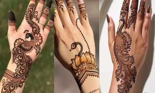 मेहंदी के लेटेस्ट डिजाइन की धूम, मोर और कमल पैटर्न बन रहे पहली पसंद