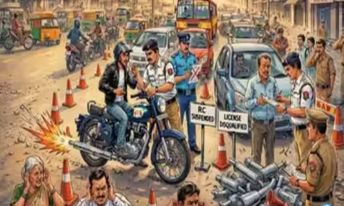 ध्वनि प्रदूषण पर बुलंदशहर पुलिस सख्त, अवैध हॉर्न और साइलेंसर पर चला अभियान ध्वनि प्रदूषण पर बुलंदशहर पुलिस सख्त, अवैध हॉर्न और साइलेंसर पर चला अभियान