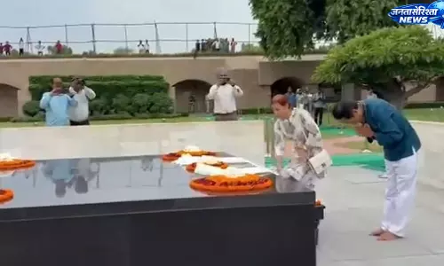भूख हड़ताल के बाद सोनम वांगचुक राजघाट पहुंचे