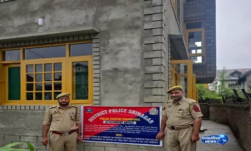 श्रीनगर में NDPS एक्ट के तहत 5.6 करोड़ रुपये की संपत्ति ज़ब्त: पुलिस