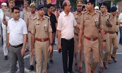 कांवड़ मार्ग पर उतरे एसपी सिटी, सुरक्षा व्यवस्था का लिया जायजा