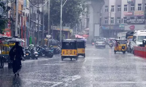 तेलंगाना में झमाझम बारिश, मंचिरियल में 120 मिमी वर्षा