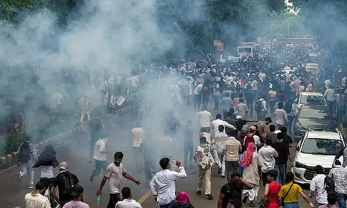 NEET-UG पेपर लीक विरोध प्रदर्शन में RAF ने इस्तेमाल किए गैर-घातक हथियार