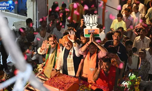CM यादव ने किया BJP प्रत्याशी का प्रचार