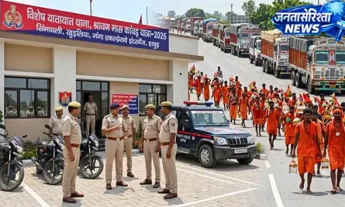 हापुड़ में कांवड़ यात्रा को लेकर खास तैयारी, ट्रैफिक थाना शुरू