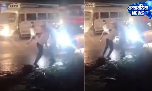 पुणे के नवाले ब्रिज के पास हाईवे पर चालकों में मारपीट, वायरल वीडियो से मचा हड़कंप