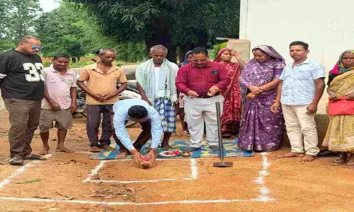 छापरटोली में सोलर हाई मास्ट लाइट स्थापना का हुआ भूमि पूजन