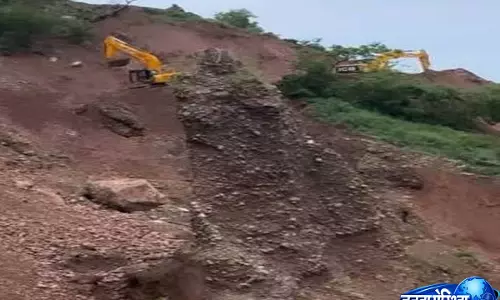 पठानकोट-मंडी नेशनल हाईवे बंद, कोटरोपी में भूस्खलन से यातायात प्रभावित
