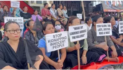 Manipur: मारे गए नागा युवकों के लिए इंसाफ की आवाज, सैकड़ों लोगों ने किया विरोध