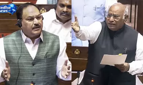 CJP प्रदर्शन पर राज्यसभा में हंगामा, पुलिस कार्रवाई को लेकर खरगे और नड्डा आमने-सामने