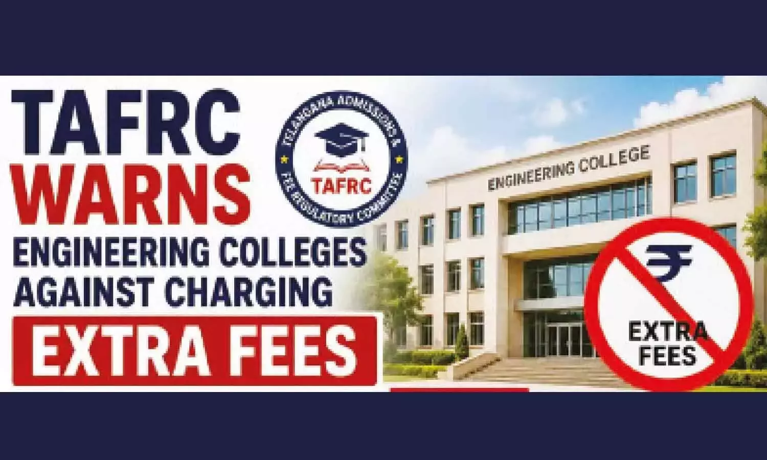 TGAFRC ने इंजीनियरिंग कॉलेजों को अतिरिक्त शुल्क न लेने की चेतावनी दी