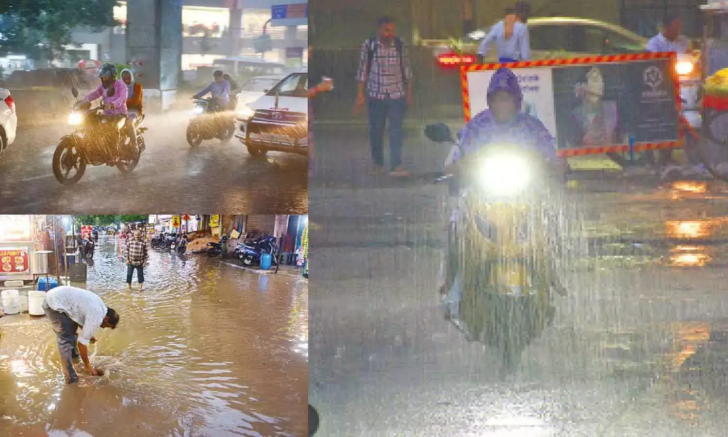 Telangana: भारी बारिश ने हैदराबाद को अस्त-व्यस्त कर दिया है