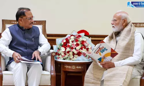 PM मोदी से CM साय ने की मुलाकात PM मोदी से CM साय ने की मुलाकात