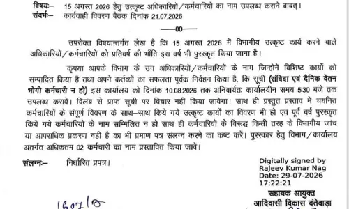 आदिवासी विकास शाखा से निकला आदेश के खिलाफ CM साय से शिकायत आदिवासी विकास शाखा से निकला आदेश के खिलाफ CM साय से शिकायत