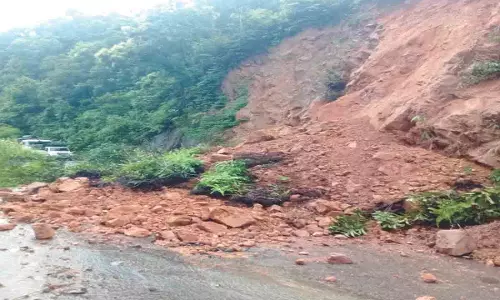 भूस्खलन से वोखा-मेरापानी मार्ग बाधित हो गया