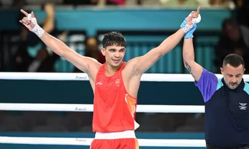 सीडब्ल्यूजी 2026 में हरियाणा के मुक्केबाजों का जलवा, मुख्यमंत्री नायब सिंह सैनी ने दी फाइनल में पहुंचने पर बधाई सीडब्ल्यूजी 2026 में हरियाणा के मुक्केबाजों का जलवा, मुख्यमंत्री नायब सिंह सैनी ने दी फाइनल में पहुंचने पर बधाई