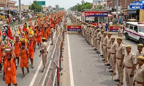 कांवड़ यात्रा को लेकर पुलिस अलर्ट, मोदीनगर को 8 सेक्टर में बांटकर तैनात किए गए जवान कांवड़ यात्रा को लेकर पुलिस अलर्ट, मोदीनगर को 8 सेक्टर में बांटकर तैनात किए गए जवान