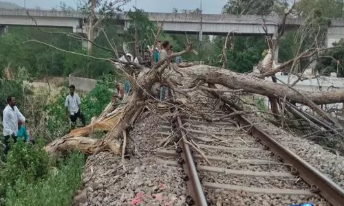 हरिद्वार में मौसम का असर, रेलवे ट्रैक बाधित होने से यात्रियों की बढ़ी परेशानी हरिद्वार में मौसम का असर, रेलवे ट्रैक बाधित होने से यात्रियों की बढ़ी परेशानी