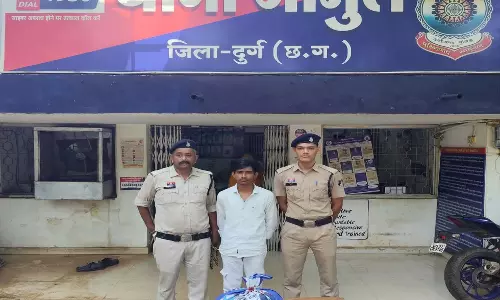 जामुल में गांजा बेचते युवक गिरफ्तार, 1.18 लाख का माल जब्त