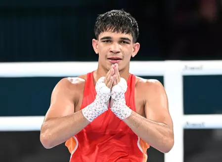 सीडब्ल्यूजी 2026: मुक्केबाज लवलीना, सचिन, साक्षी और प्रिया ने बनाई फाइनल में जगह, नरेंद्र का भी सिल्वर पक्का सीडब्ल्यूजी 2026: मुक्केबाज लवलीना, सचिन, साक्षी और प्रिया ने बनाई फाइनल में जगह, नरेंद्र का भी सिल्वर पक्का