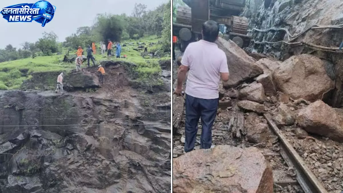 थुल घाट में बड़ा हादसा टला, रेलवे ने हटाया विशाल पत्थर थुल घाट में बड़ा हादसा टला, रेलवे ने हटाया विशाल पत्थर