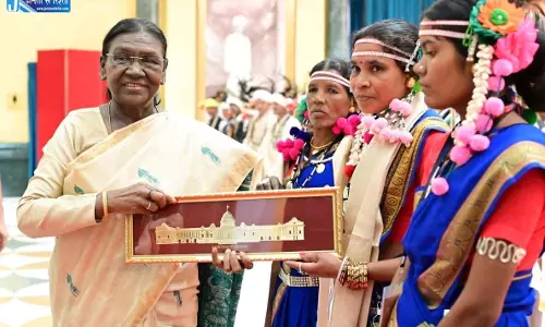 राष्ट्रपति भवन में गूंजी बस्तर की जनजातीय संस्कृति राष्ट्रपति भवन में गूंजी बस्तर की जनजातीय संस्कृति