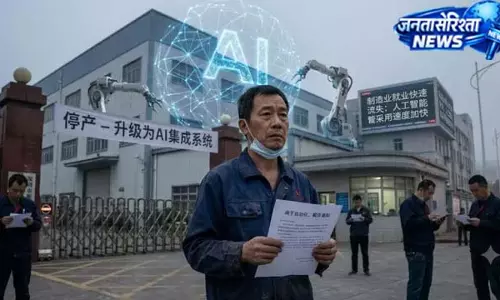 चीन में AI का बढ़ता असर, नौकरियां खतरे में चीन में AI का बढ़ता असर, नौकरियां खतरे में