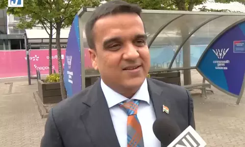 कॉमनवेल्थ 2026 समापन समारोह से पहले हर्ष संघवी बोले कॉमनवेल्थ 2026 समापन समारोह से पहले हर्ष संघवी बोले