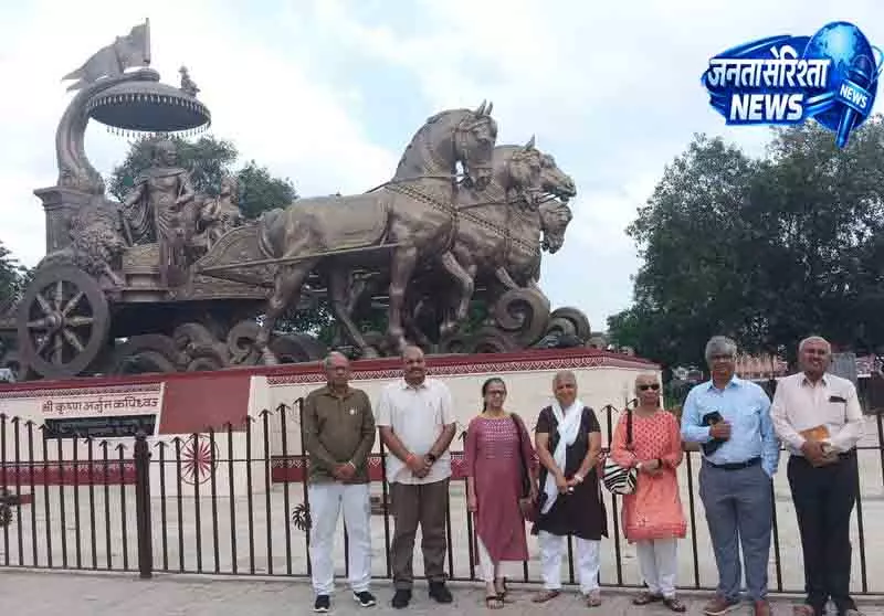 Kurukshetra के ऐतिहासिक स्थलों पर पहुंचीं सुधा मूर्ति Kurukshetra के ऐतिहासिक स्थलों पर पहुंचीं सुधा मूर्ति