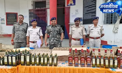 चतरा में 16 लाख की शराब जब्त