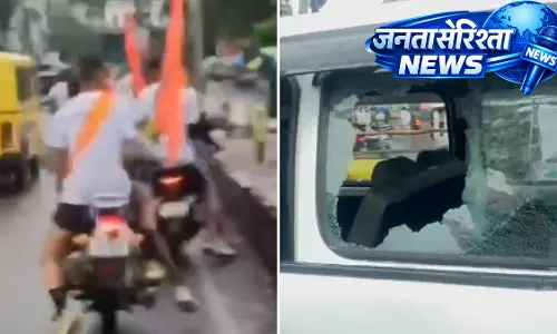लखनऊ में कांवड़ यात्रा के दौरान स्कूल वैन पर पत्थर फेंकने का वीडियो वायरल
