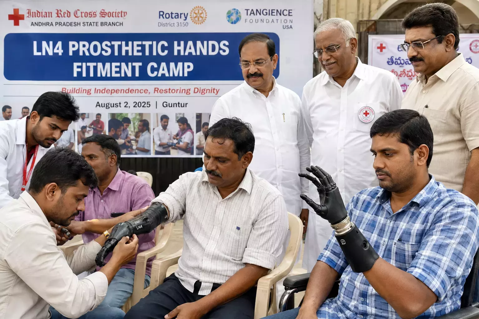 Andhra: 200 विशेष रूप से सक्षम व्यक्तियों को उन्नत कृत्रिम हाथ प्राप्त हुए