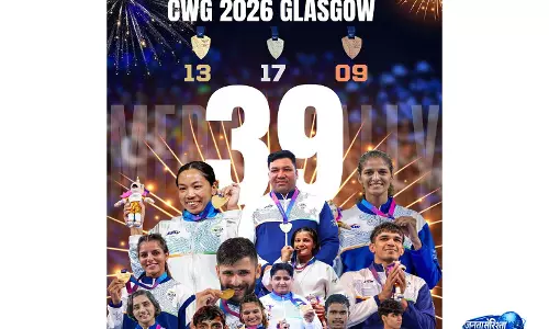 CWG 2026 में भारतीय खिलाड़ियों के प्रदर्शन पर राष्ट्रपति मुर्मू ने जताई खुशी CWG 2026 में भारतीय खिलाड़ियों के प्रदर्शन पर राष्ट्रपति मुर्मू ने जताई खुशी
