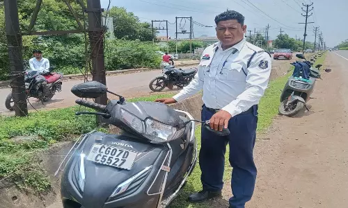 रायपुर में चेकिंग और पेट्रोलिंग के दौरान चोरी की दो बाइक बरामद