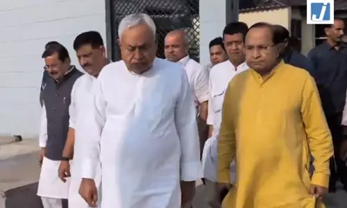 संसद कार्यवाही के बाद जदयू कार्यालय पहुंचे नीतीश कुमार, बोले- पार्टी की ताकत समर्पित कार्यकर्ता