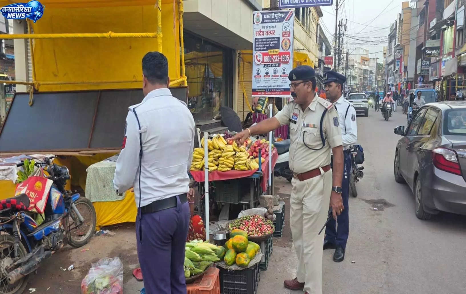 त्योहार सीजन में धमतरी पुलिस अलर्ट, बाजारों से हटाया अतिक्रमण त्योहार सीजन में धमतरी पुलिस अलर्ट, बाजारों से हटाया अतिक्रमण