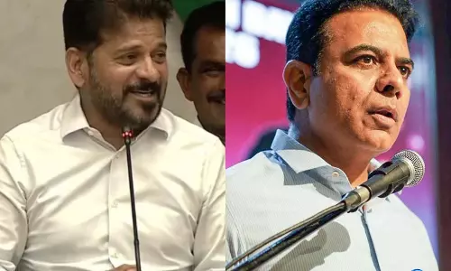 KTR की टिप्पणी पर कांग्रेस का हमला, माफी की उठाई मांग KTR की टिप्पणी पर कांग्रेस का हमला, माफी की उठाई मांग