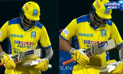DPL में जोंटी सिद्धू के बल्ले का ‘बैट गेज टेस्ट’ में हुआ फेल DPL में जोंटी सिद्धू के बल्ले का ‘बैट गेज टेस्ट’ में हुआ फेल