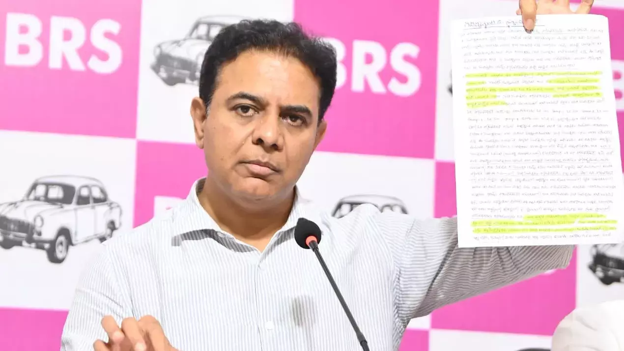 KTR ने पूरे न हुए वादों को लेकर राहुल गांधी के घर पर विरोध प्रदर्शन की धमकी दी KTR ने पूरे न हुए वादों को लेकर राहुल गांधी के घर पर विरोध प्रदर्शन की धमकी दी