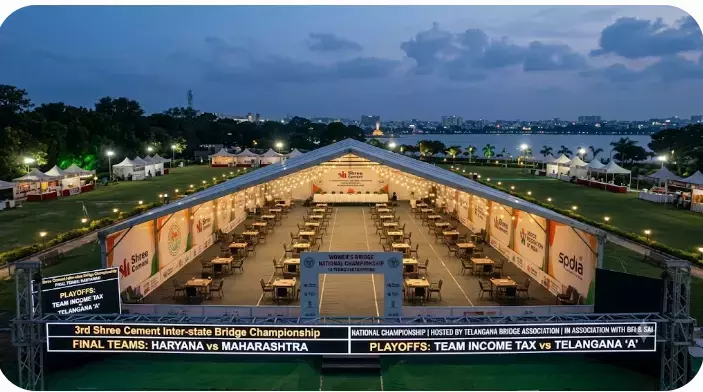 Telangana: इनकम टैक्स खिलाड़ियों ने नेशनल ब्रिज सेमीफ़ाइनल में जगह बनाई Telangana: इनकम टैक्स खिलाड़ियों ने नेशनल ब्रिज सेमीफ़ाइनल में जगह बनाई