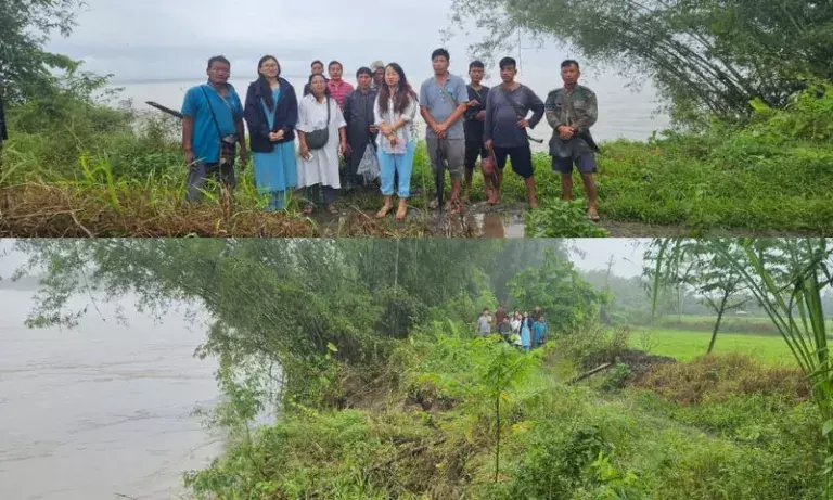 Arunachal में नदी कटाव से तबाही: मेबो में कृषि भूमि जलमग्न, नुकसान का आकलन शुरू Arunachal में नदी कटाव से तबाही: मेबो में कृषि भूमि जलमग्न, नुकसान का आकलन शुरू