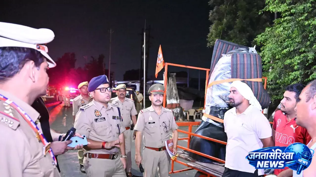 सहारनपुर पुलिस अलर्ट, कांवड़ मार्ग पर सुरक्षा व्यवस्था का लिया जायजा