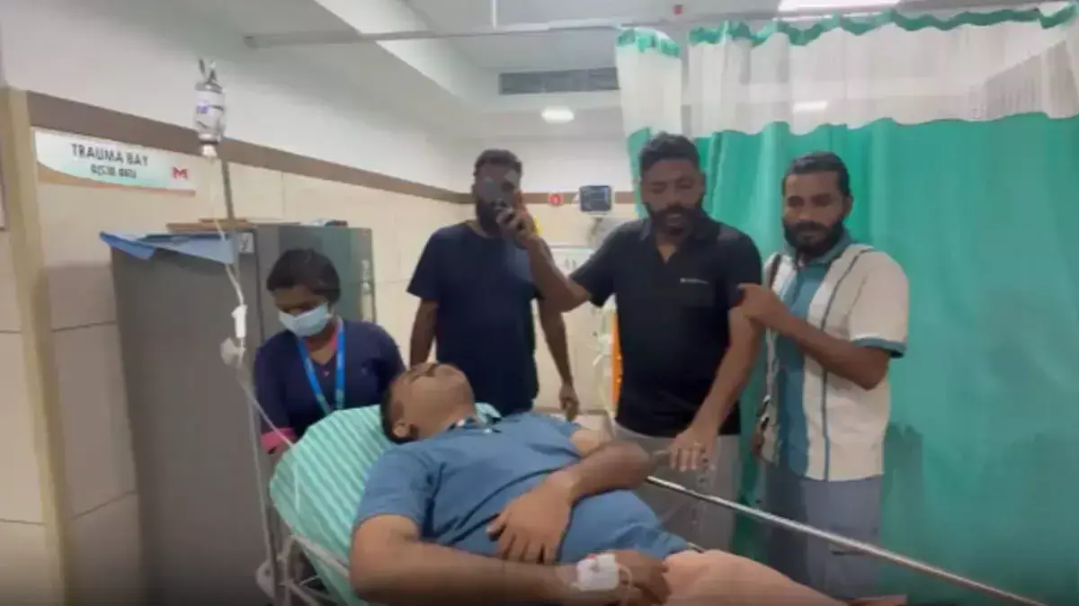 ओमालूर में कार दुर्घटना के बाद विधायक अबिन वर्की अस्पताल में भर्ती